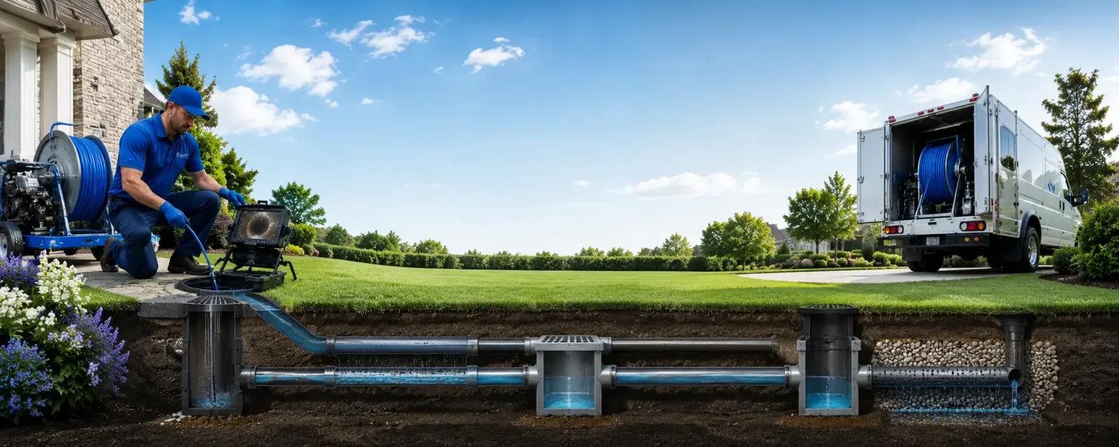 Outdoor drain cleaning information for Northville, MI