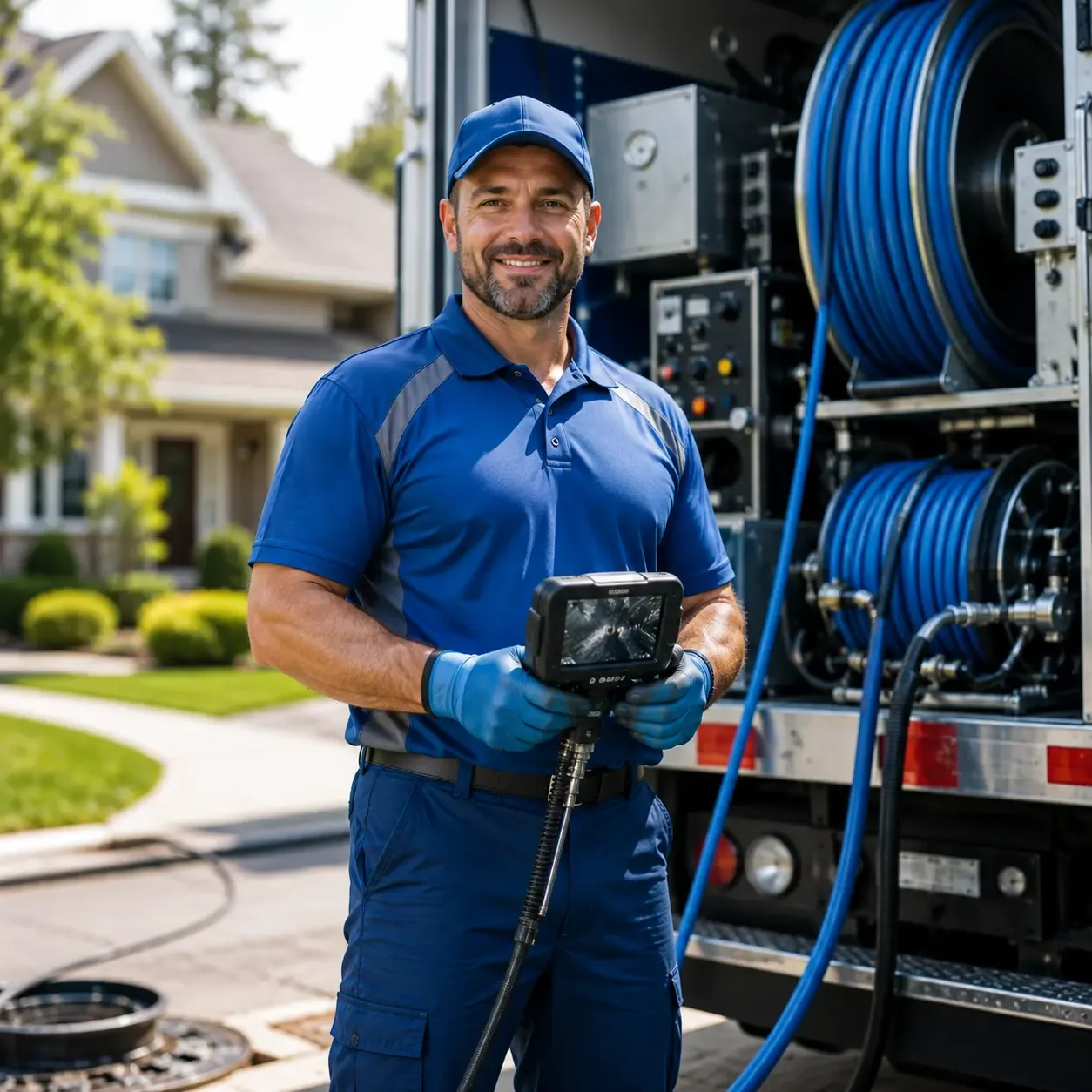 Local outdoor drain cleaning specialists in Northville, MI